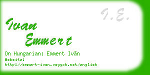 ivan emmert business card
